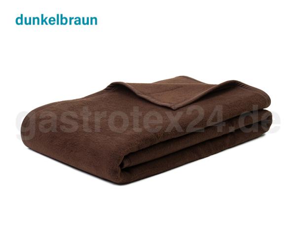Wohndecke "Arizona" 150/200 cm - Mischgewebe - pflegeleicht - 450 gr/qm - Farbe: dunkelbraun